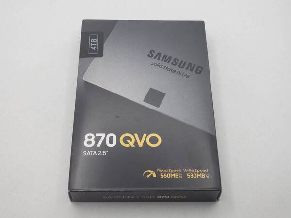 【未使用新品・保証付】Samsung 870 QVO 4TB SATA 2.5インチ 内蔵 SSD MZ-77Q4T0B/EC 国内正規保証品③