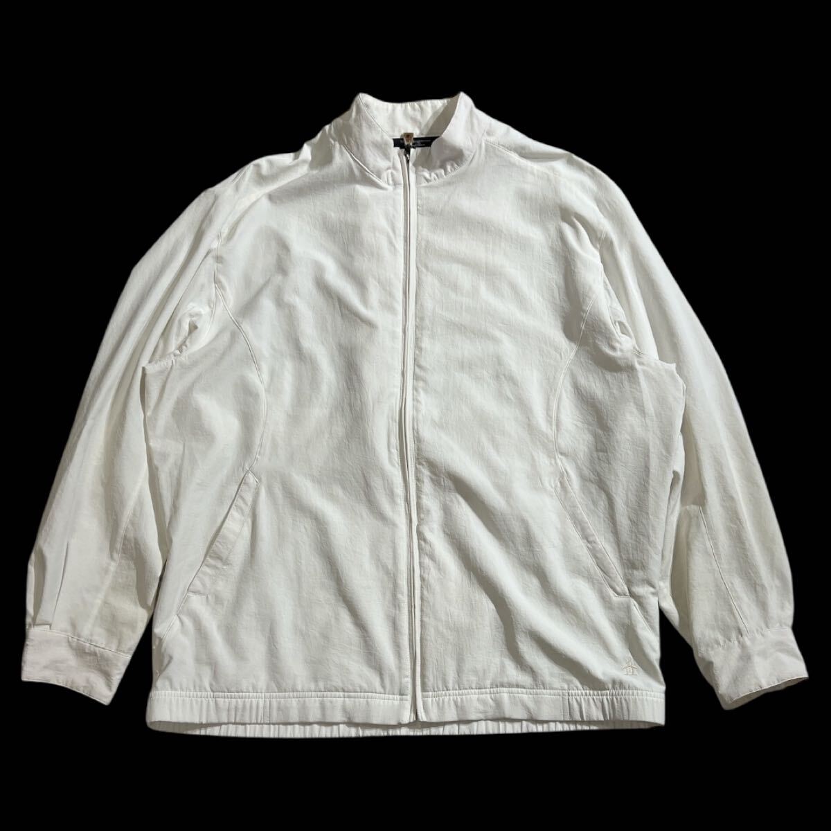 Munsingwear - coco 中古 マンシングウェア Munsing wear メンズ ブルゾン M 白 ホワイト 2WAY クルーネック メッシュ裏地 薄手 中古 メンズ マンシングウェア Munsing wear ブルゾン M 白