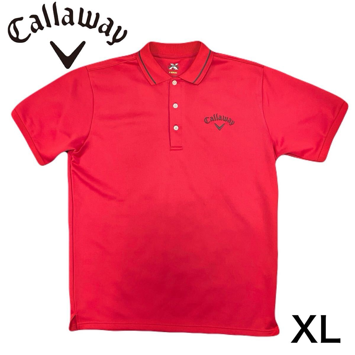 キャロウェイゴルフ　メンズ　ポロシャツ　新品未使用　Lサイズ　茶色 Callaway キャロウェイ ゴルフウェア 半袖シャツ 春 夏 裏クール