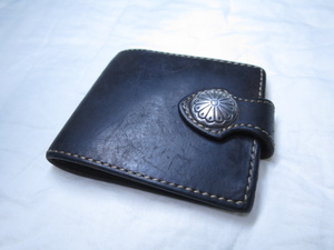 FUNNY 二つ折り レザー 財布 ブラウン ファニー ウエスタン コンチョ ベジタブルタンニンレザー ビルフォード