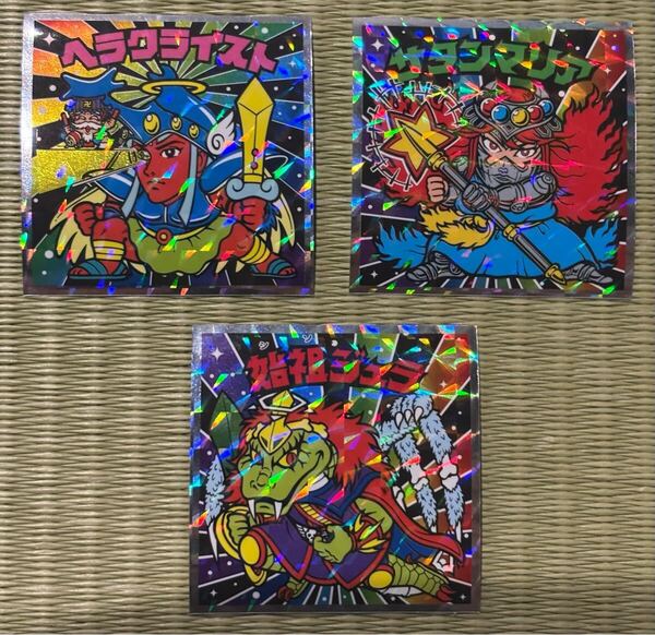 ビックリマン チョコ 40th スペシャル エディション ヘラクライスト サタンマリア 始祖ジュラ まとめ 40周年 シール ロッテ 復刻 イラスト