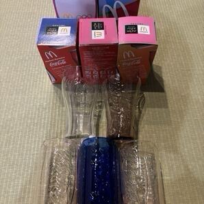 未使用 マクドナルド コークグラス 5個セット コーラ Coca Cola 40周年 コップ グラス オリンピックモデル FIFA coke Glass 非売品 マック