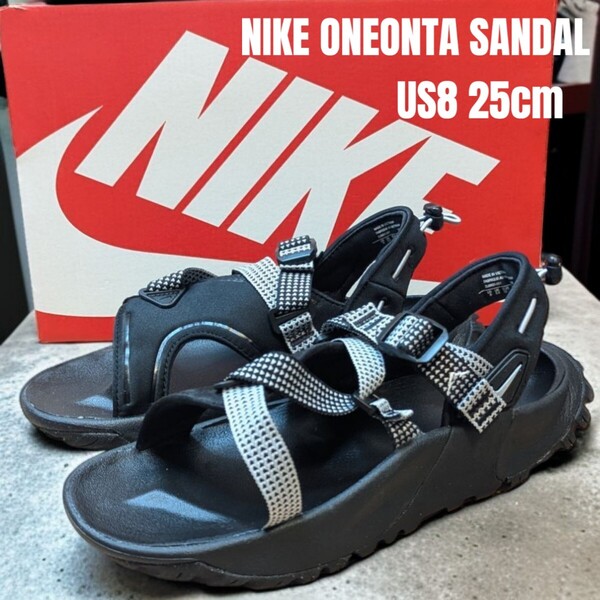 美品 NIKE ONEONTA SANDAL ナイキ オニオンタ サンダル 25cm ブラック レディースサンダル スポーツサンダル NIKEサンダル