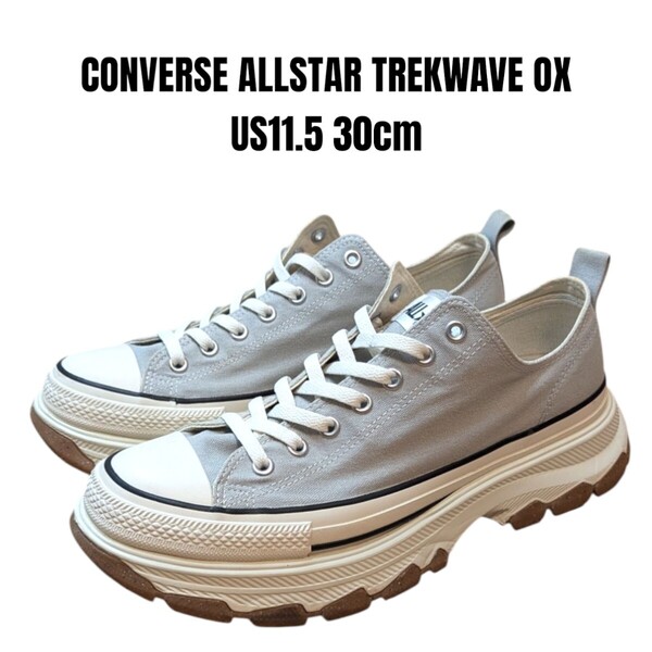 CONVERSE ALLSTAR TREKWAVE OX コンバース オールスター トレックウエーブ 30cm グレー メンズスニーカー 厚底スニーカー