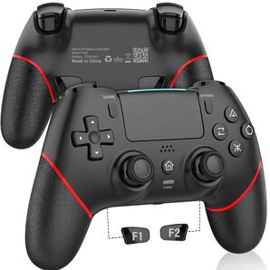ps4 コントローラー 背面ボタン付き マクロ機能 Turbo自動連射機能 6軸ジャイロセンサー搭載 ブラック/レッド