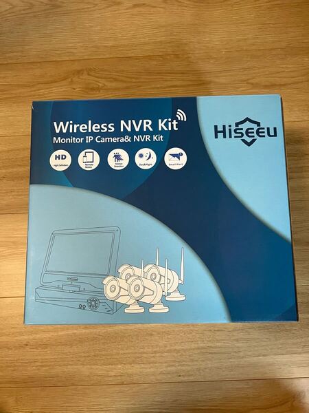ワイヤレス防犯カメラセット Hiseeu 屋外セキュリティカメラ WNKIT10V-4HB612-1TA