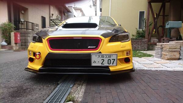 SUBARU WRX VA 前期バンパー用 ナンバープレートオフセットステー