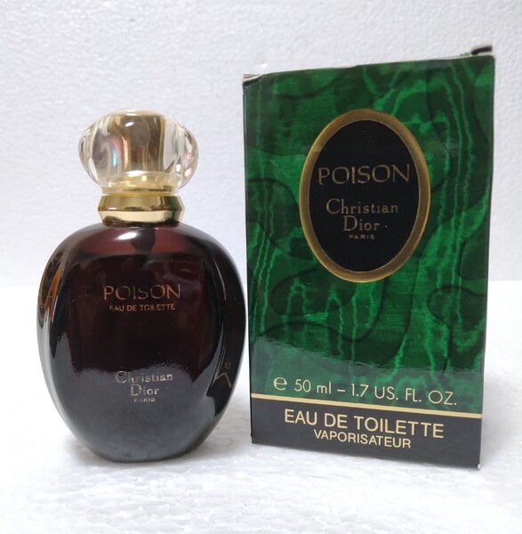 クリスチャンディオール プワゾン オードトワレ EDT 50ml Christian Dior POISON 残9割前後位 箱あり 送料無料