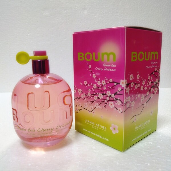 未使用 ジャンヌアルテス ブンブン サクラ グリーンティ EDP 100ml JEANNE ARTHES BOUM BOUM Green Tea Cherry Blossom 送料無料