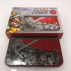 ☆ New Nintendo 3DS LL RED-001 大乱闘スマッシュブラザーズ エディション 通電動作確認済 本体 箱 取説 初期化済 ニンテンドー3DS