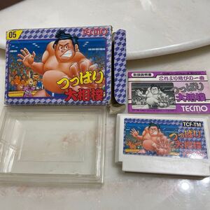 ファミリーコンピュータ ファミコン つっぱり大相撲 箱 箱説付 FC つっぱり大相撲 初代 テクモ ファミコン本体用 対戦格闘ゲーム