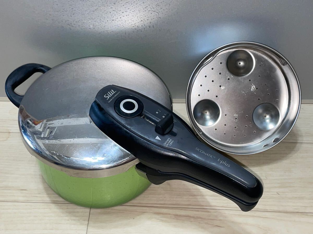 未使用品 箱付き 希少 silit 圧力鍋 シリット シャープ5リットル レトロ Yahoo!オークション -「シリット 圧力鍋」(鍋) (調理器具)の落札