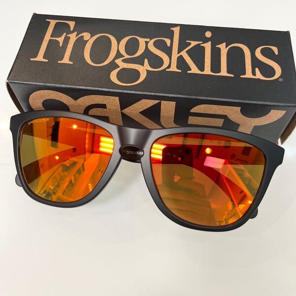 正規OAKLEYオークリーサングラスfrogskinsフロッグスキン 9245 63 Matte Black Prizm Rubyマットブラック/プリズムルビー アジアンフィット