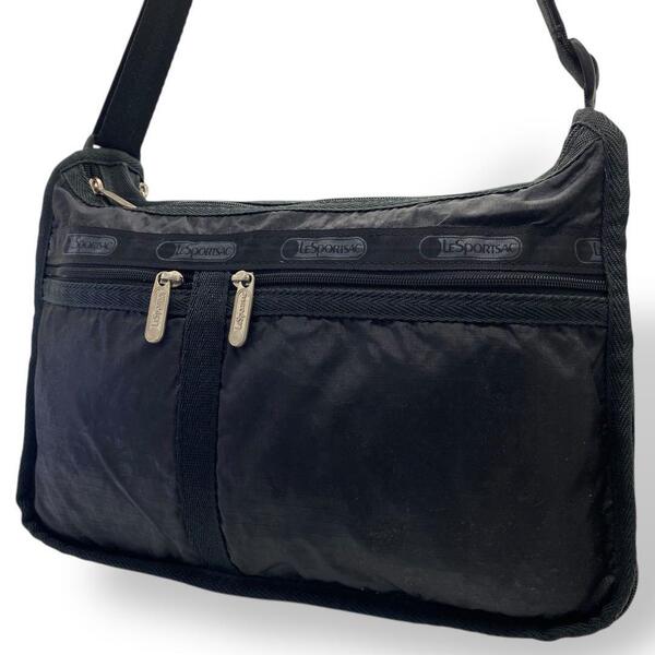 LESPORTSAC レスポートサック ショルダーバッグ 黒 ブラック エクステンション