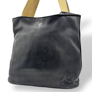 Kitamura キタムラ ハンドバッグ トートバッグ レザー ブラック 黒