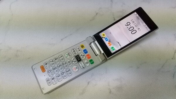 S2853 Softbank SIMフリー かんたんケータイ9 505SH SHARP 4Gガラホ 簡易確認&初期化OK 判定○ 送料無料 WebにてSIMロック解除受付手続済