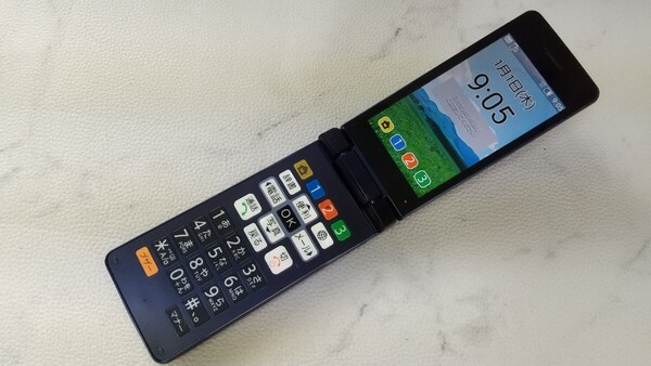S2870 Softbank SIMフリー かんたん携帯10 807SH SHARP 4Gガラホ 簡易確認&初期化OK 判定○ 送料無料 WebにてSIMロック解除受付手続済み