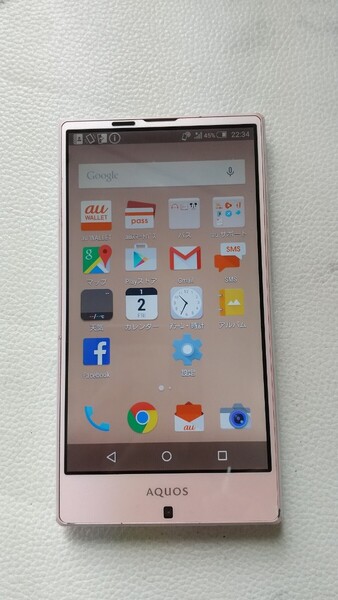 S2777 au AQUOS SERIE SHV32 SHARP 4G android スマートフォン 簡易動作確認&簡易清掃&初期化OK 判定〇 送料無料 現状品