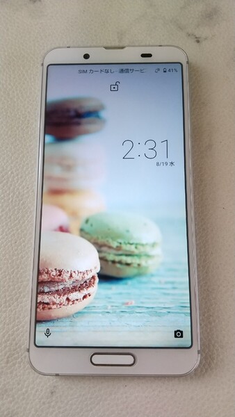 S2796 mineo AQUOS sense3 SH-M12 SHARP 4G android スマホ 簡易動作確認&簡易清掃&初期化OK 現状品 送料無料