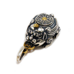 風水の装飾品真鍮 925シルバーペンダント 925刻印ありYIN-036