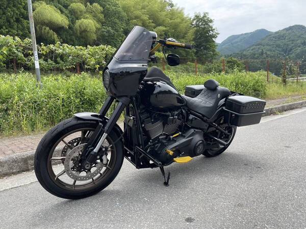 ハーレーダビッドソン用カーボンハードサドルバッグソフテイル18-25年モデル FXLRS FXLRST FXBRS FXST FXFBS FXBR FXLR 新品 送料無料