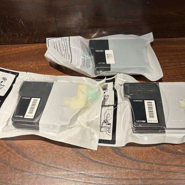 ◇3個セット◇ ブラザー brother 純正インクカートリッジ LC11-4PK内 LC11BK ブラック 黒