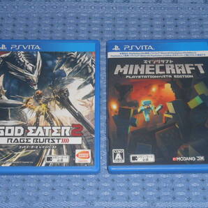 PS VITAソフト2本セット ゴッドイーター2 レイジバースト(GOD EATER2 RAGE BURST) マインクラフト(MINECRAFT)PSVitaエディション(EDITION)