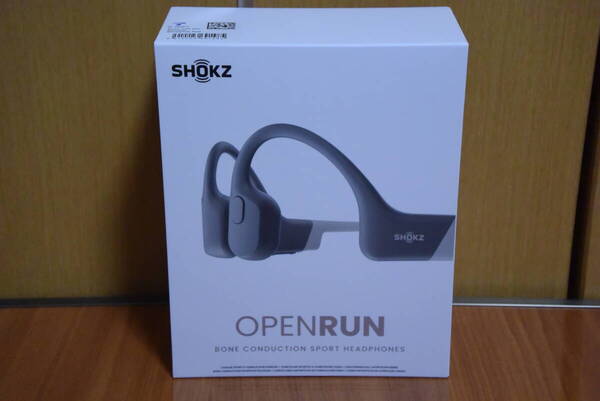 【中古】Shokz ショックス OpenRun 骨伝導イヤホン ワイヤレス/スポーツイヤフォン/IP67防塵防水/グレー/マグネット/標準サイズ/
