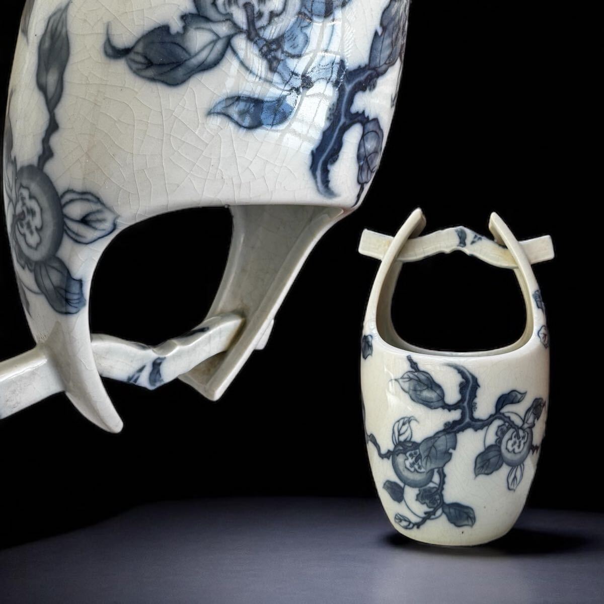古伊万里青磁茶托 (NO2) 古伊万里茶托 古伊万里皿 茶道具 煎茶