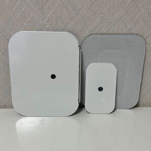 706i0220 サンワダイレクト モニターアーム 補強プレート クランプ グロメット 対応 スチール製 傷防止 デスク保護 白 100-LA065W