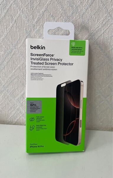 706i1234 iPhone 16 Pro 覗き見防止 ガラスフィルム 0.29mm超薄型 ガイド付き指紋防止 飛散防止 アイフォン16 Pro保護フィルム