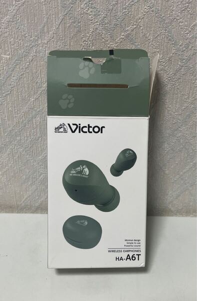 706i2907 JVCケンウッド Victor HA-A6T-G ワイヤレスイヤホン Bluetooth Ver.5.4 合計23時間再生 マイク付き 小型 軽量 防水 グリーン
