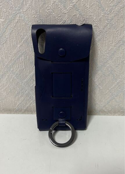 706i0224 Deff ディーフ Leather Case RISKIO for Xperia XZ ディープブルー