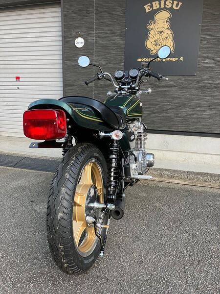 Z750four Z750D1 KZ900 KZ1000 こだわりのフェンダーレスキット!鉄製セミグロスブラック仕様 絶妙なバランス! ナカヤレーシング