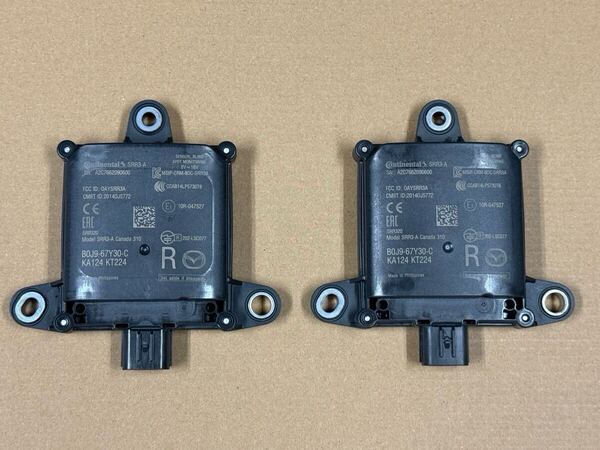 ☆★マツダ 純正 マツダ3 BP5P BSM ブラインドスポットモニター センサー リア 左右セット MAZDA3 CX-30等 B0J9-67Y30-CKA124 KT224☆★