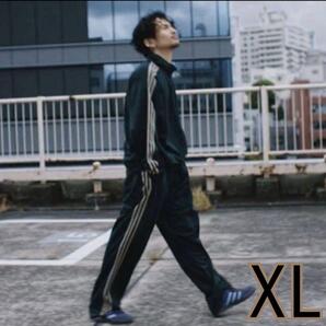 美品☆常田大希着用アディダスオリジナルスベッケンバウアートラックパンツジャージグリーンベージュ緑色XLサイズ男女兼用メンズレディース