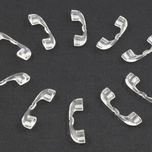 ネコポス◆現行ハズキルーペ交換用鼻パッド10個◆純正 現行ラージ コンパクト クールに取付可 鼻パット 鼻あて パーツ シリコン hazuki