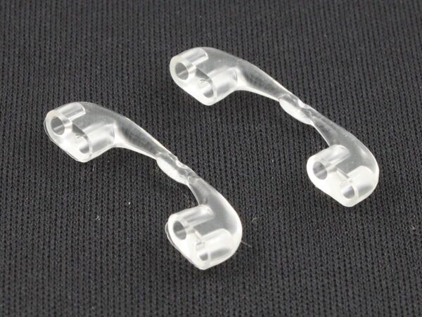 ネコポス◆現行ハズキルーペ交換用鼻パッド2個◆純正 現行ラージ コンパクト クールに取付可 鼻パット 鼻あて パーツ シリコン hazuki