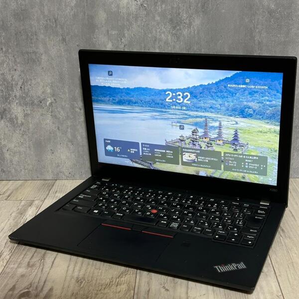軽量★小型★Lenovo★Thinkpad X280 i5 8GB SSD128GB Windows11 カメラ Office付き 即納! 初期設定不要☆ 届いてすぐに使えます◎