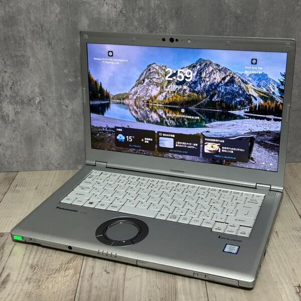 ノートパソコン パナソニック14型 8世Corei5 8GB/SSD256GB Windows11 カメラ Office付き 即納! 初期設定不要☆ 届いてすぐに使えます◎
