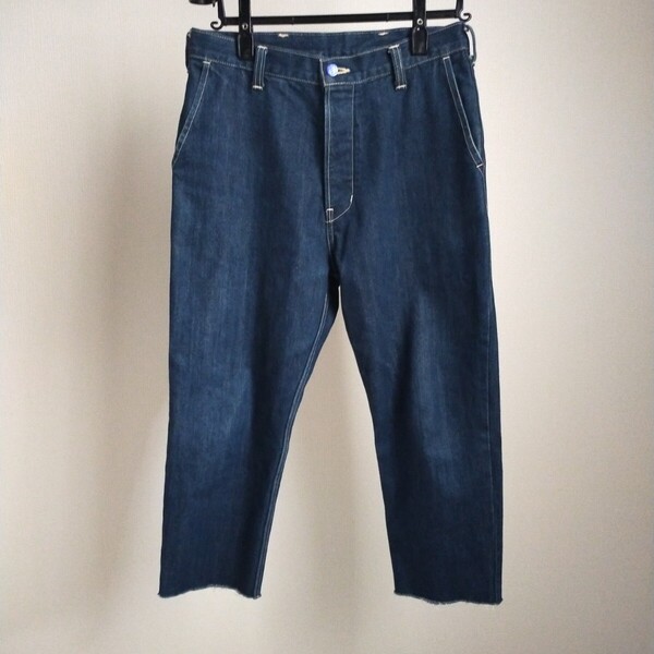 Porter Classic 裾切りっぱなし クロップドテーパードデニムパンツ ポータークラシック ジーンズ ジーパン