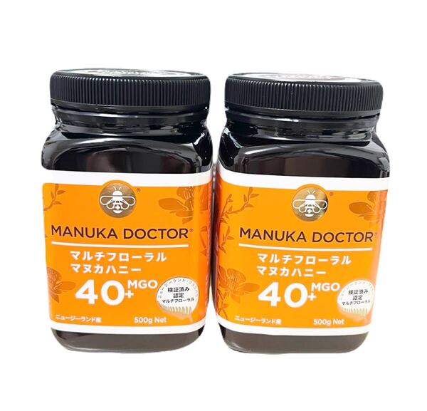 マヌカドクター マルチフローラル マヌカハニー MGO40+ 500g ×2個