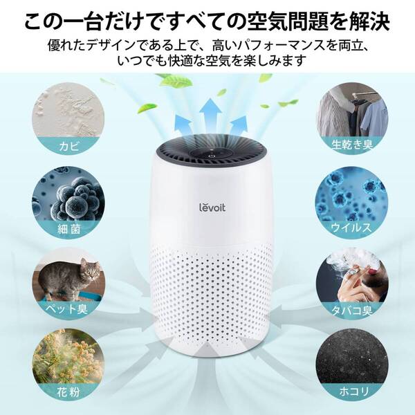 ☆空気清浄機 12畳 小型 高品質 安全設計 操作簡単 3選択可能