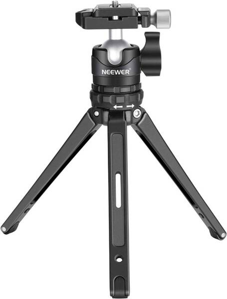 ファッション コンパクト卓上ミニ三脚 360°薄型ボールヘッド付き 1/4型Ar