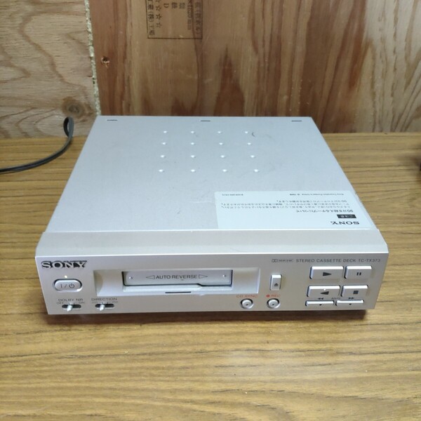 送料無料(1231)SONY TC-TX373 Auto Reverse Cassette Tape Deck ソニー 小型 スロット式 オートリバース カセットデッキ