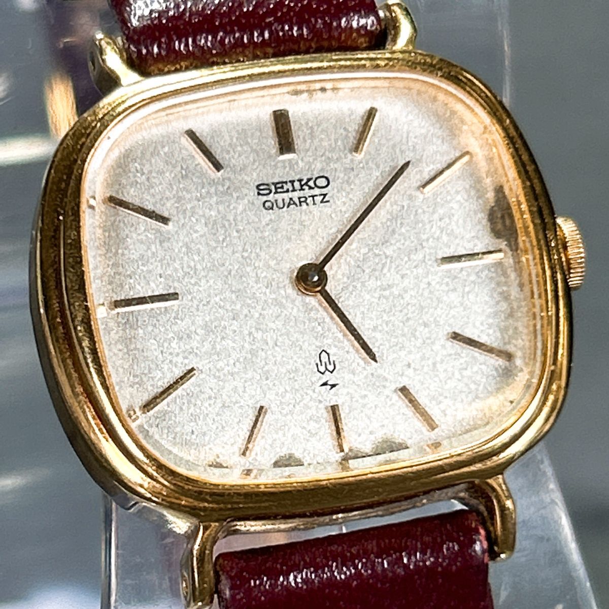 1円 稼働 セイコー エクセリーヌ 14K×SS 1221-5660 QZ ゴールド