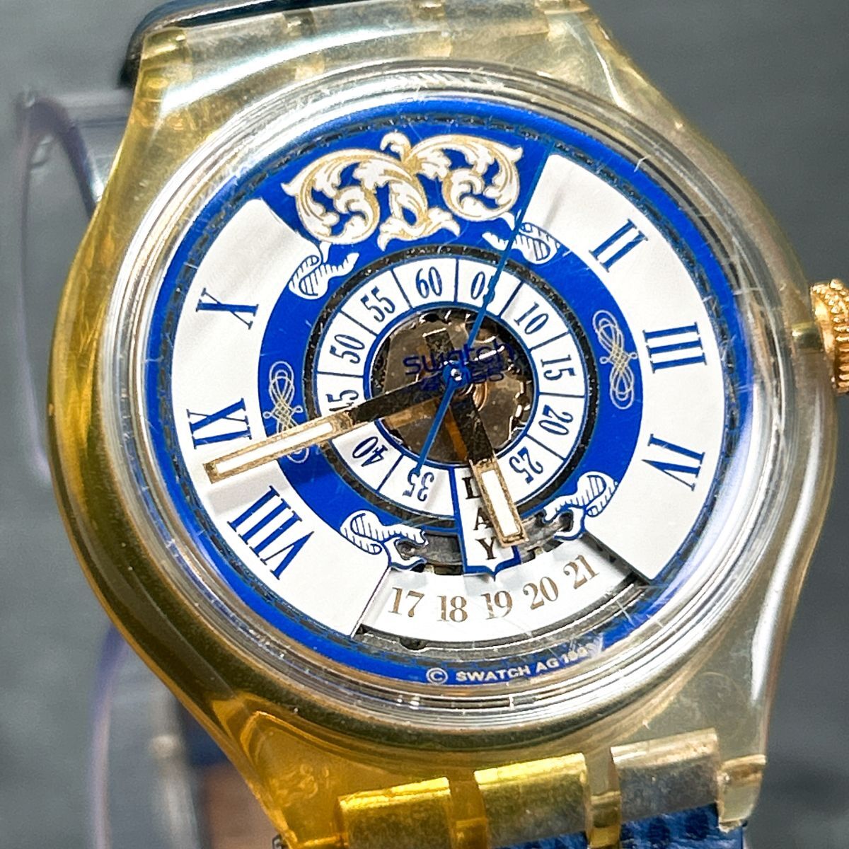 Swatch 自動巻き スケルトン 腕時計 Yahoo!オークション -「スウォッチ スケルトン 腕時計