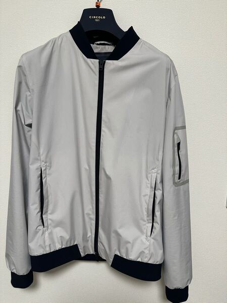 ★HERNO ヘルノ ラミナー 春夏 ボンバージャケット Wジップ MA1 ゴアテックス 46