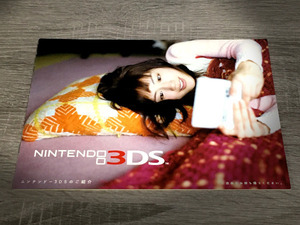 配布冊子《 ニンテンドー3DSのご紹介 》綾瀬はるか /2012年前後?/ スーパーマリオ3Dランド /任天堂 カタログ ※ゲームではありません※