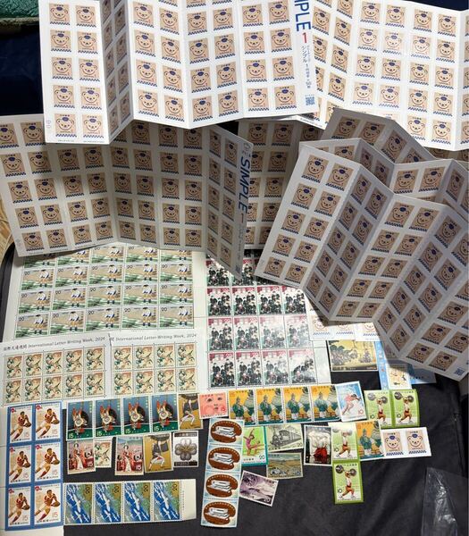 日本切手 シート コレクション アンティーク レトロ まとめ売り まとめて 1円切手 10円切手 15円切手 62円切手 20円切手 額面2298円